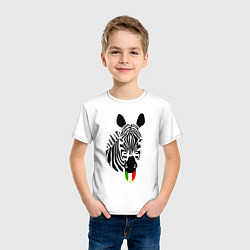 Футболка хлопковая детская Juventus Zebra, цвет: белый — фото 2