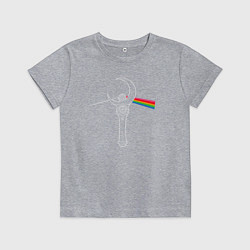 Футболка хлопковая детская Dark side of the moon, цвет: меланж