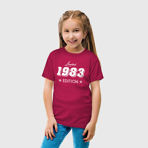 Детская футболка Limited Edition 1983 / Маджента – фото 4