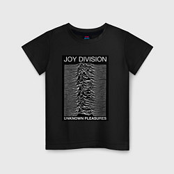Футболка хлопковая детская Joy Division: Unknown Pleasures, цвет: черный