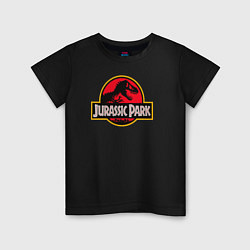 Футболка хлопковая детская Jurassic Park, цвет: черный
