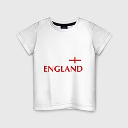 Футболка хлопковая детская Сборная Англии: 10 номер, цвет: белый