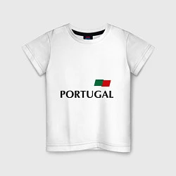 Футболка хлопковая детская Сборная Португалии: 10 номер, цвет: белый