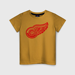 Футболка хлопковая детская Detroit Red Wings: Pavel Datsyuk, цвет: горчичный