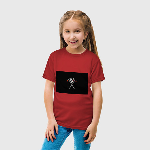 Детская футболка Викинги / Красный – фото 4