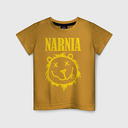 Футболка хлопковая детская Narnia, цвет: горчичный