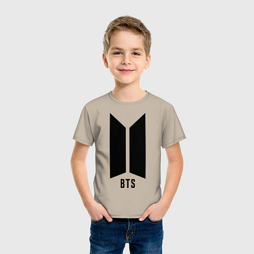 Детская футболка BTS Army / Миндальный – фото 3