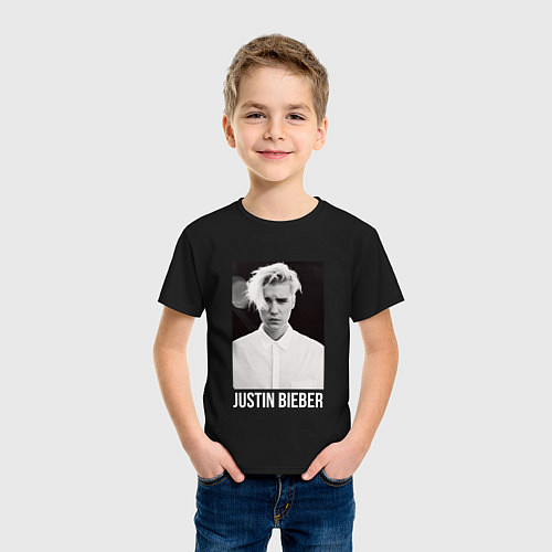 Детская футболка Justin Bieber / Черный – фото 3