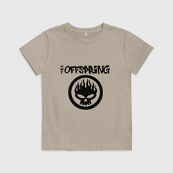 Футболка хлопковая детская The Offspring, цвет: миндальный