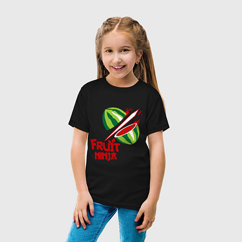 Детская футболка Fruit Ninja / Черный – фото 4