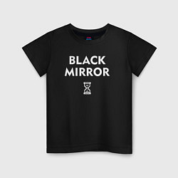 Футболка хлопковая детская Black Mirror: Loading, цвет: черный