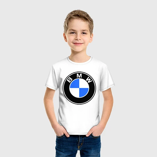 Детская футболка Logo BMW / Белый – фото 3