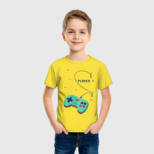 Детская футболка Perfect Team: Player 2 / Желтый – фото 3