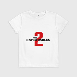 Футболка хлопковая детская The expendables 2, цвет: белый