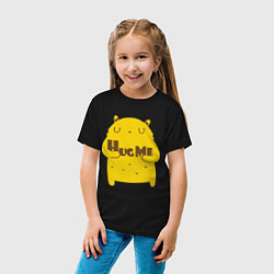 Футболка хлопковая детская Hug me, цвет: черный — фото 2