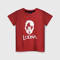 Футболка хлопковая детская Louna: Behind a Mask, цвет: красный