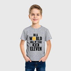 Футболка хлопковая детская Be A Eleven, цвет: меланж — фото 2