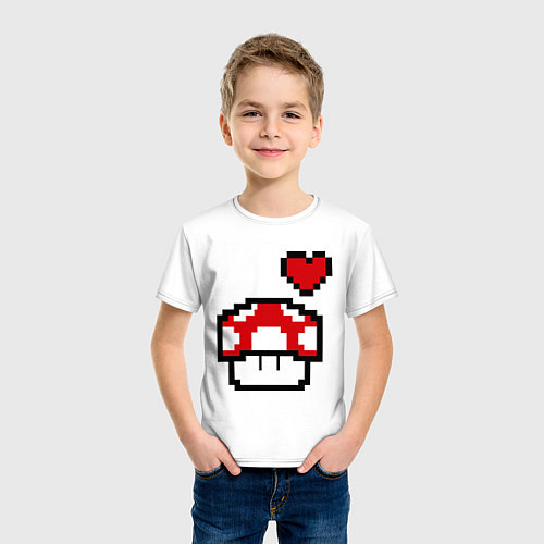 Детская футболка Mushroom Love / Белый – фото 3