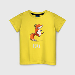 Футболка хлопковая детская Little Foxy, цвет: желтый