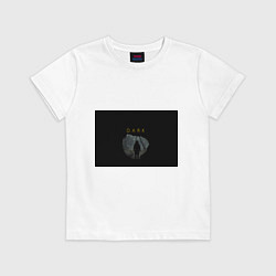 Футболка хлопковая детская Dark, цвет: белый