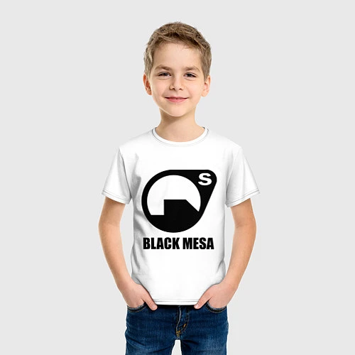 Детская футболка HL: Black mesa / Белый – фото 3