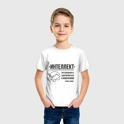 Футболка хлопковая детская Способность к изменениям, цвет: белый — фото 2