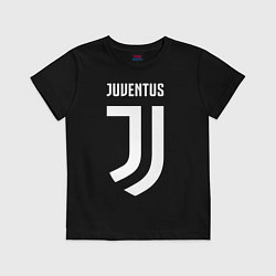 Футболка хлопковая детская FC Juventus, цвет: черный
