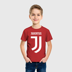 Футболка хлопковая детская FC Juventus, цвет: красный — фото 2