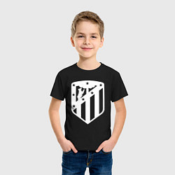 Футболка хлопковая детская FC Atletico Madrid, цвет: черный — фото 2