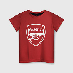 Футболка хлопковая детская FC Arsenal, цвет: красный