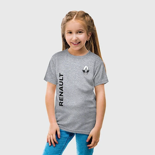 Детская футболка Renault Style / Меланж – фото 4