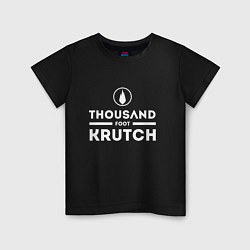Футболка хлопковая детская Thousand Foot Krutch, цвет: черный