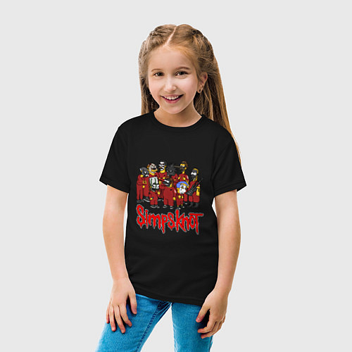 Детская футболка SimpsKnot / Черный – фото 4