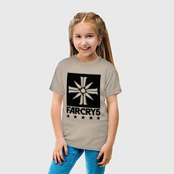 Футболка хлопковая детская Eden's Gate: Far Cry 5, цвет: миндальный — фото 2