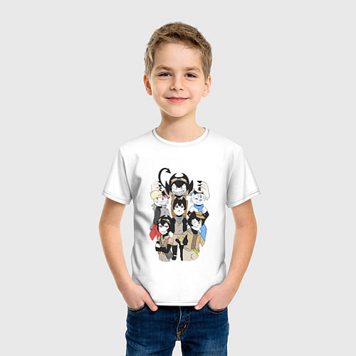 Детская футболка Bendy Heroes / Белый – фото 3