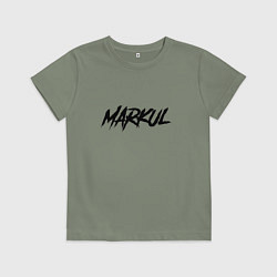 Футболка хлопковая детская Markul, цвет: авокадо