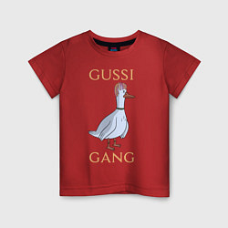 Футболка хлопковая детская GUSSI GANG, цвет: красный