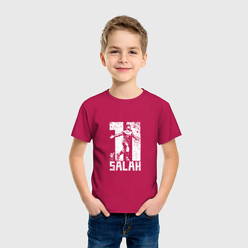 Детская футболка Salah 11 / Маджента – фото 3