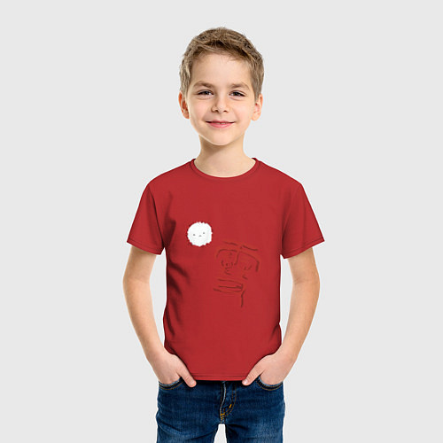 Детская футболка Бездомный бог / Красный – фото 3