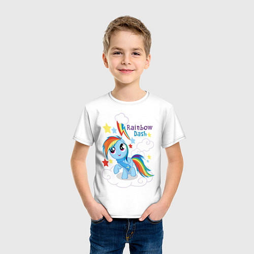 Детская футболка Rainbow Dash / Белый – фото 3
