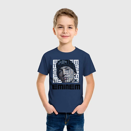 Детская футболка Eminem labyrinth / Тёмно-синий – фото 3