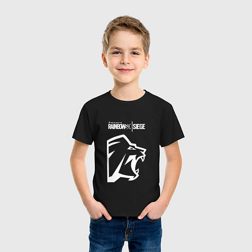 Детская футболка R6S Lion / Черный – фото 3
