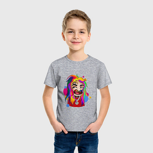 Детская футболка 6IX9INE Colors / Меланж – фото 3