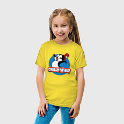Футболка хлопковая детская Chilly Willy, цвет: желтый — фото 2