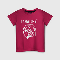 Футболка хлопковая детская Amatory, цвет: маджента