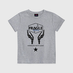 Футболка хлопковая детская Fragile Express, цвет: меланж
