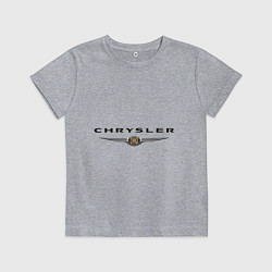 Футболка хлопковая детская Chrysler logo, цвет: меланж
