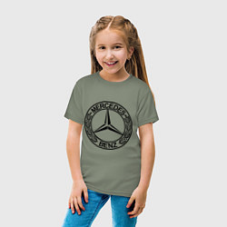 Футболка хлопковая детская Mercedes-Benz, цвет: авокадо — фото 2