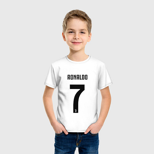 Детская футболка RONALDO 7 / Белый – фото 3