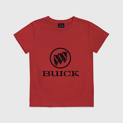 Футболка хлопковая детская Buick logo, цвет: красный